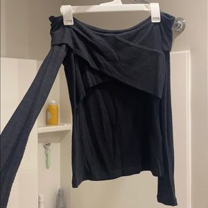 Abercrombie Soft AF Off the Shoulder Long Sleeve